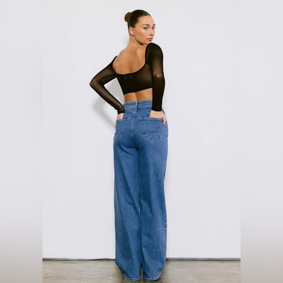 Vibrant M.i.U Wide Leg High Rise Jeans Size 3/Small - Picture 10 of 11
